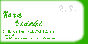 nora videki business card